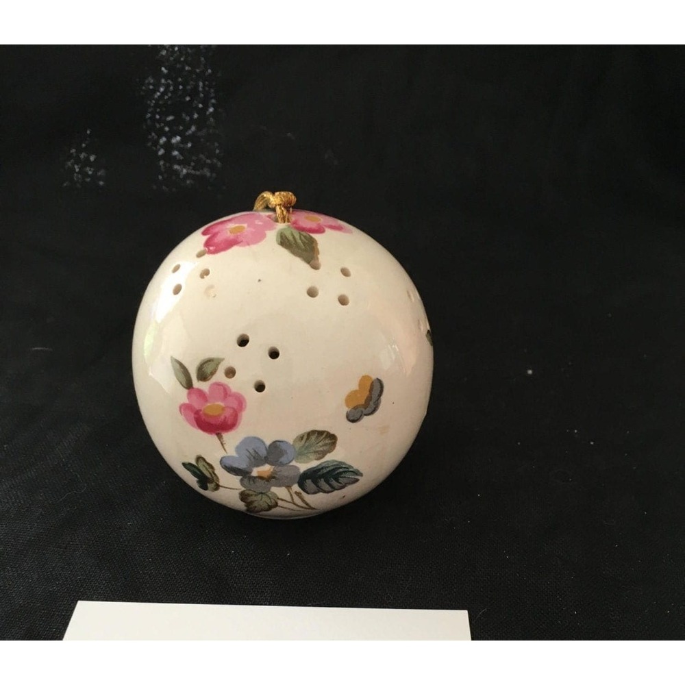 Vintage bone china pomander ceramic